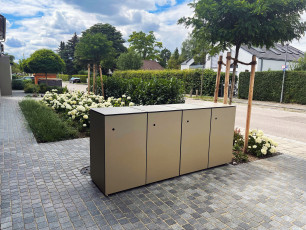 Referenz 85737 München | GarDomo | MÜTO Design Mülltonnenbox 0006