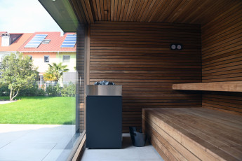 Referenz 67166 Otterstadt | GarDomo | SPA Design Gartensauna 0001