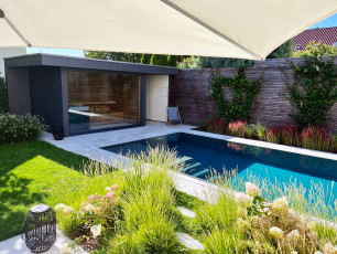 Referenz 67166 Otterstadt | GarDomo | SPA Design Gartensauna 0668