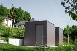 Referenz 82319 Starnberg GarDomo CUBE Design Gartenhaus 0001